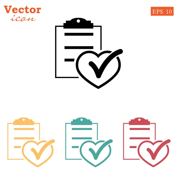 Informe médico iconos conjunto — Vector de stock