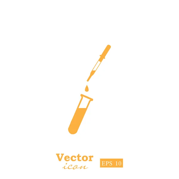Zdravotní laborant testu ikona — Stockový vektor