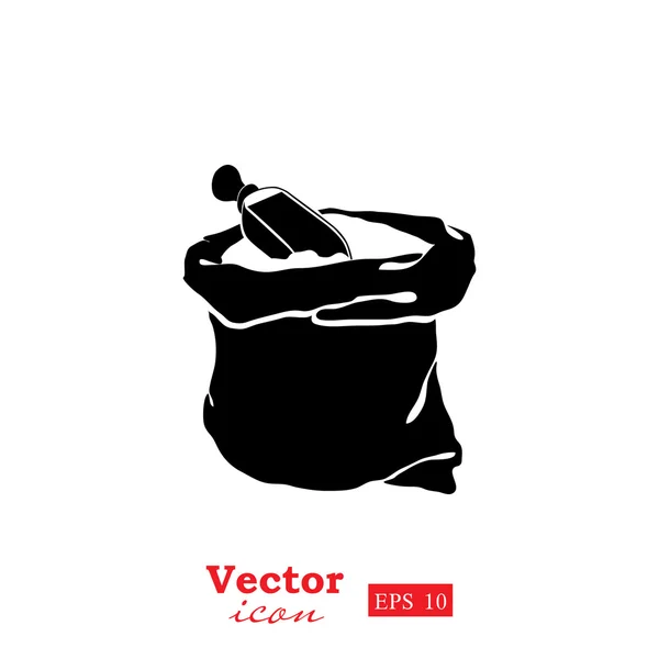 Sack of cereals icon — Stock Vector