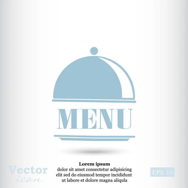 Restoran menü simgesini logosu — Stok Vektör
