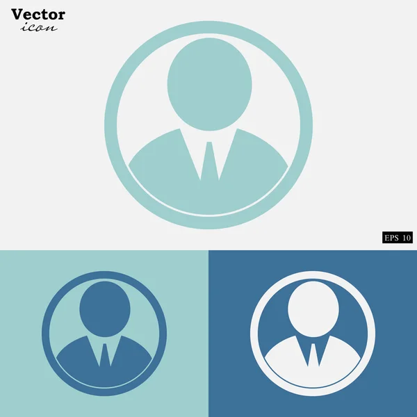 Avatar-Ikone für Unternehmer — Stockvektor