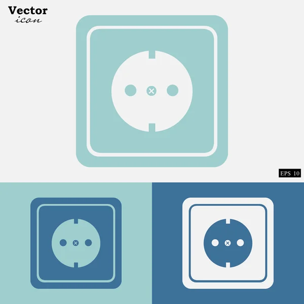 Elektrická zásuvka ikony nastavit — Stockový vektor