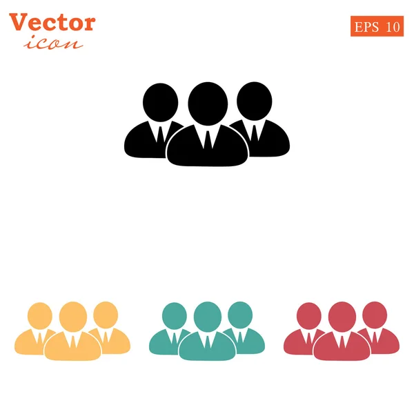 Icono del equipo empresarial — Vector de stock