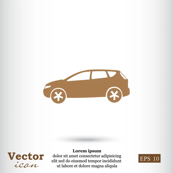 Icône moderne de voiture suv — Image vectorielle