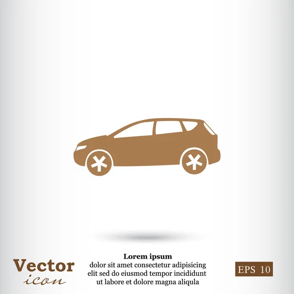 Ícone de carro suv moderno — Vetor de Stock