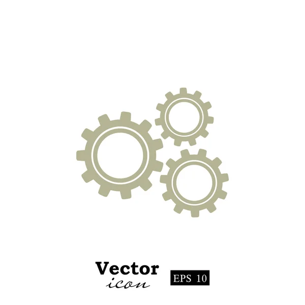 Kazeta, ozubená kola ikonu — Stockový vektor