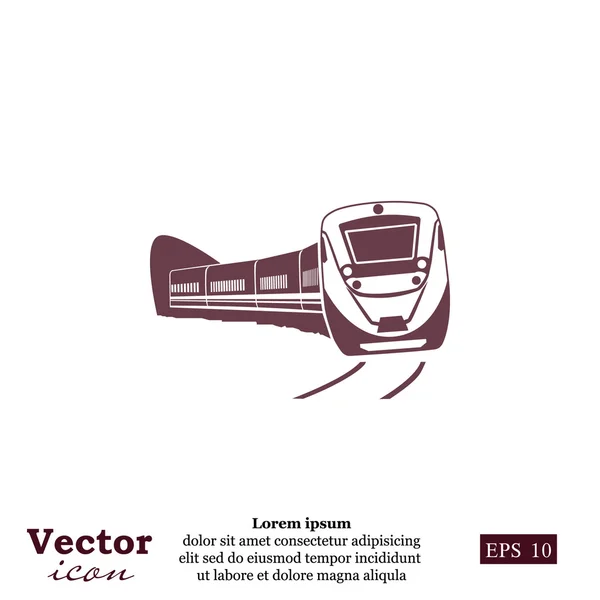 Personenzug-Ikone — Stockvektor