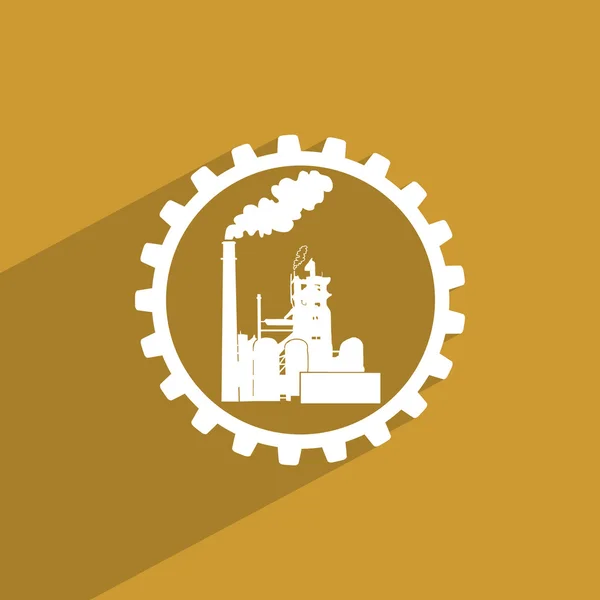 Endüstriyel fabrika simgesi — Stockvector