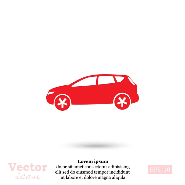 Modern suv car icon — Stock Vector