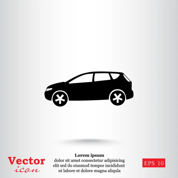 Icône moderne de voiture suv — Image vectorielle