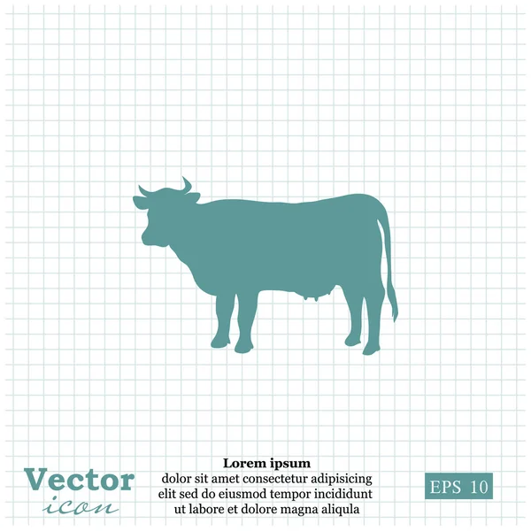 Значок коровы молока — стоковый вектор