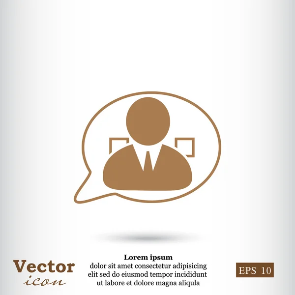 Ícone de suporte ao cliente — Vetor de Stock