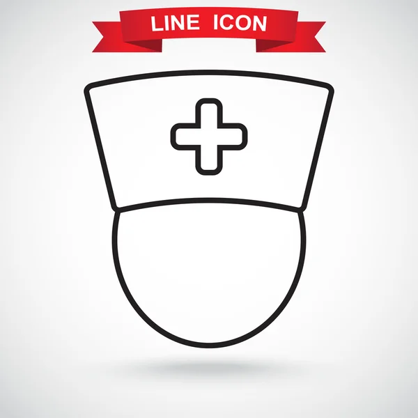 Médecin, icône infirmière — Image vectorielle