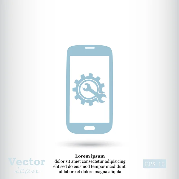 Ícone de serviço Smartphone — Vetor de Stock