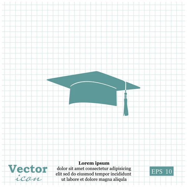 Mörtelbrett-Ikone — Stockvektor