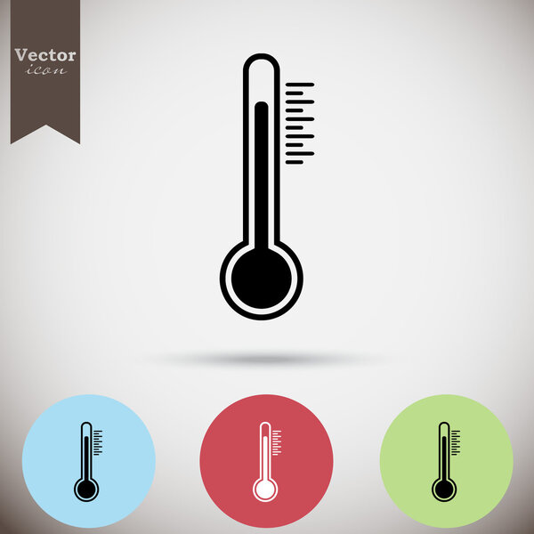 temperature, thermometer icon