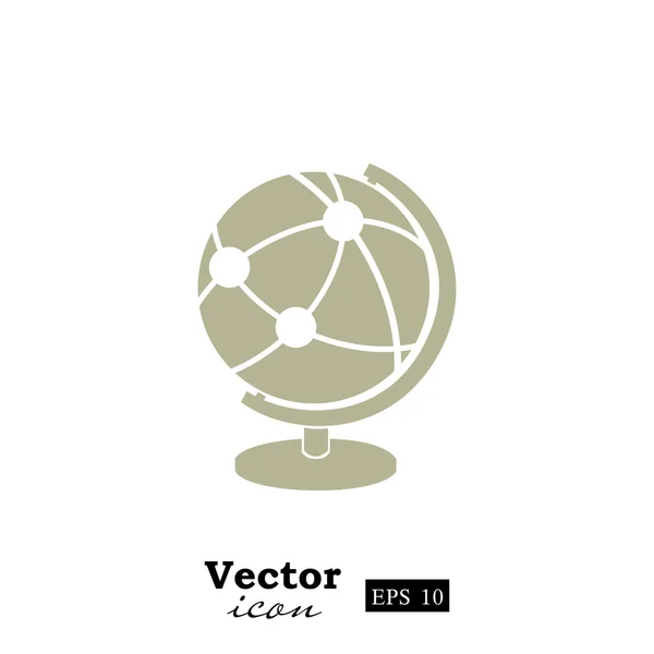 Geografiska klot ikonen — Stock vektor