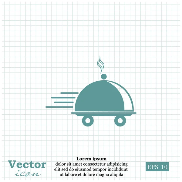 Mat leverans ikon — Stock vektor