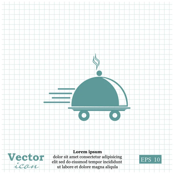 Ícone de entrega de alimentos — Vetor de Stock