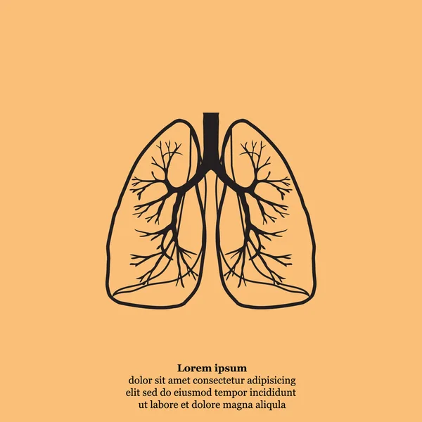 İnsan akciğerleri simgesi
