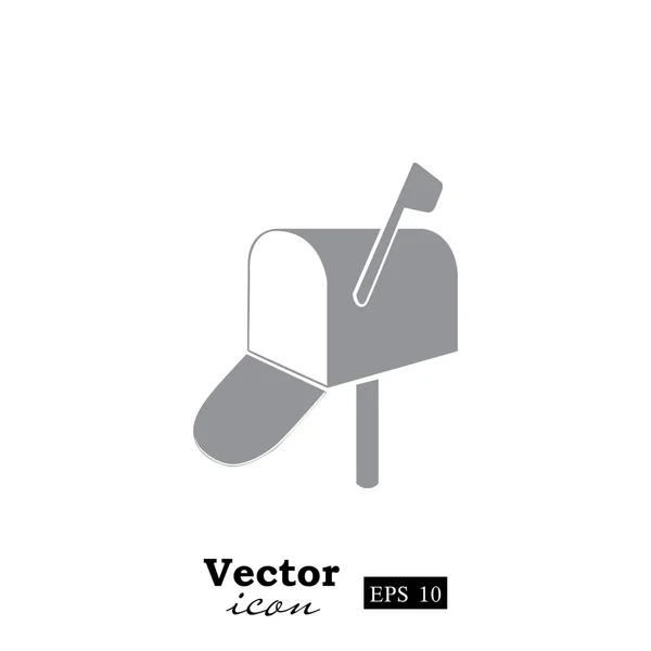 Klassiska metall postlåda ikonen — Stock vektor