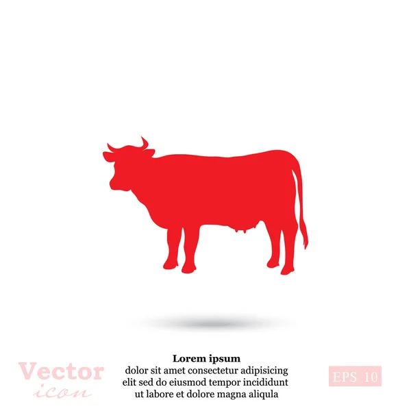 Icône vache lait — Image vectorielle