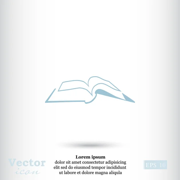 Open book icon — Stock Vector