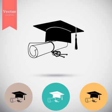 Mezuniyet Diploması Icons set