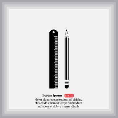 kalem ve cetvel simgesi