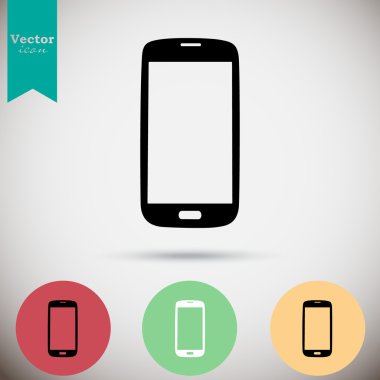 Modern smartphone simgeler