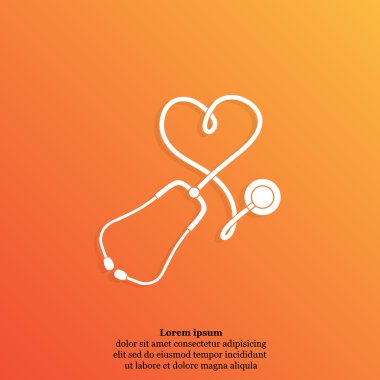 Sağlık stetoskop simgesi