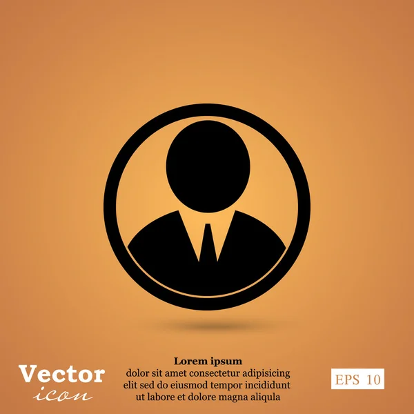Businessman avatar icône — Image vectorielle
