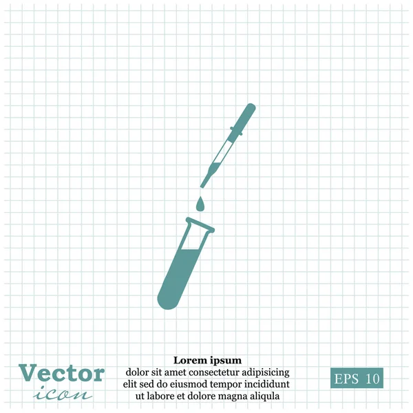 Medical laboratory test icon — Stock Vector