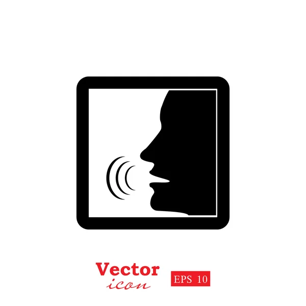 Ikona diskuse hlas — Stockový vektor