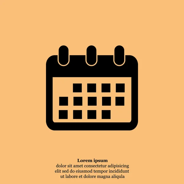 Biznes ikona kalendarz — Wektor stockowy