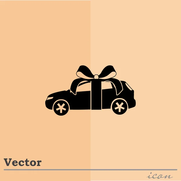 Icono de regalo de coche — Vector de stock