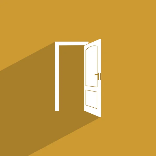 Open door icon — Stock Vector