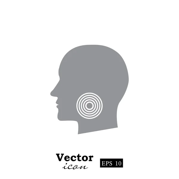 Dor de garganta ícone —  Vetores de Stock