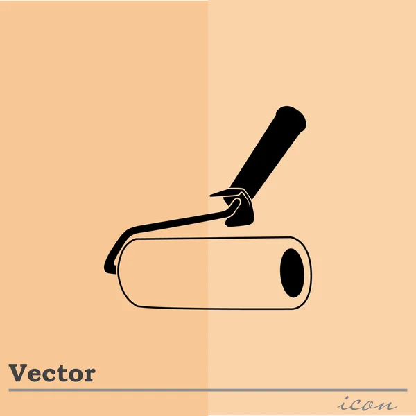 Icono de rodillo de pintura — Vector de stock