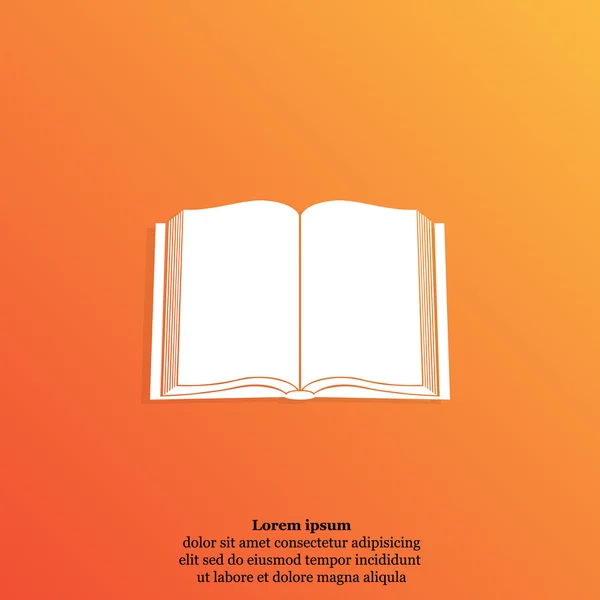 Libro abierto icono — Archivo Imágenes Vectoriales