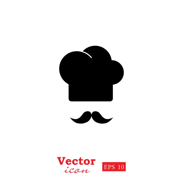 Étterem szakács, séf ikon — Stock Vector