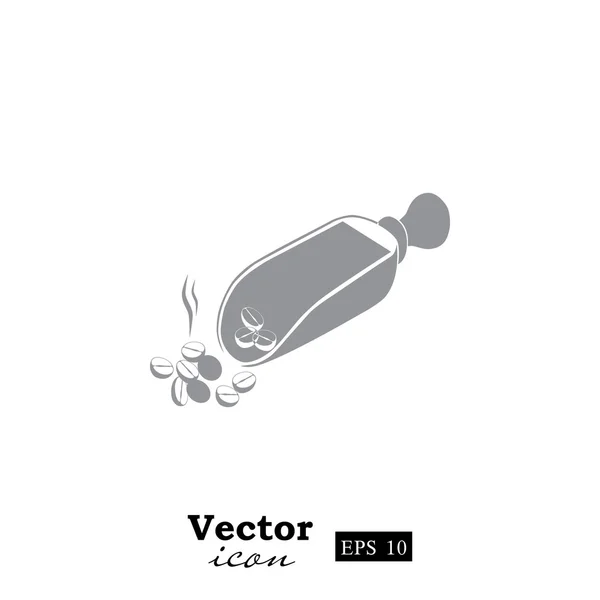 Ícone de grãos de café —  Vetores de Stock