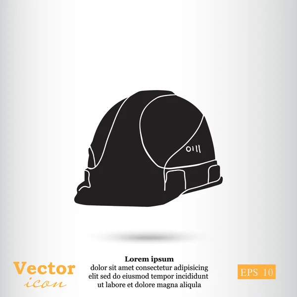 Construcción icono hardhat — Vector de stock