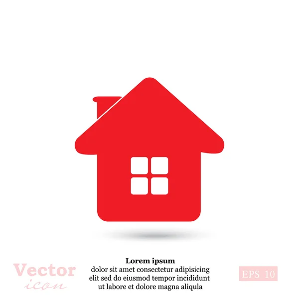 Inicio, icono de la casa — Vector de stock