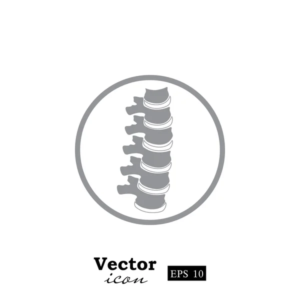 Ikona lidské páteře — Stockový vektor