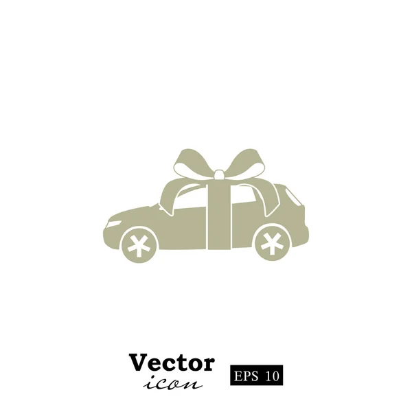 Icono de regalo de coche — Vector de stock