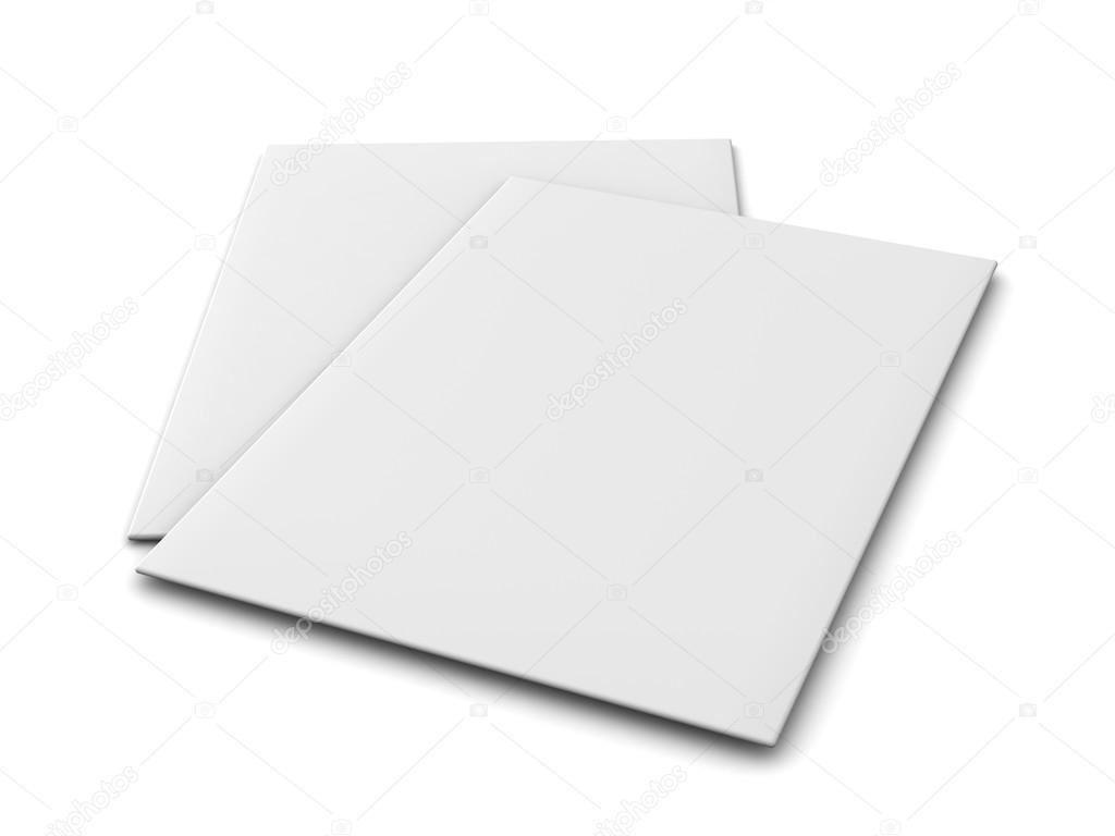 blank catalogs in a4 size set as a pile isolated on white