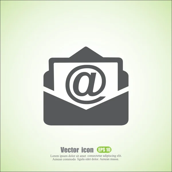 Correo electrónico, icono de la carta — Vector de stock