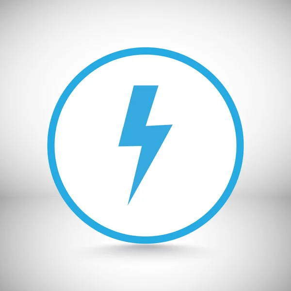 Elektrický blesk ikonu — Stockový vektor