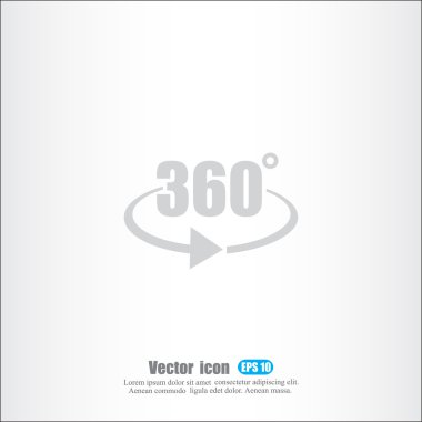 360 derece açı simgesi